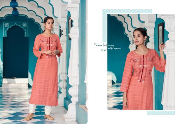 Kalaroop Beetle Fancy Rayon Embroidery Kurti 